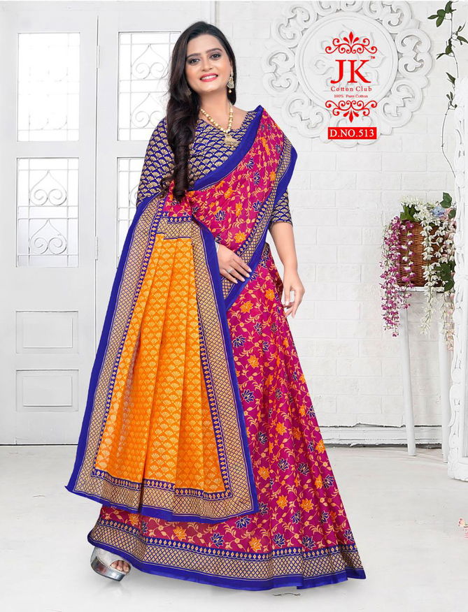 Jk Vaishali 5 Casual Wear Cotton Printed Designer Saree Collection 